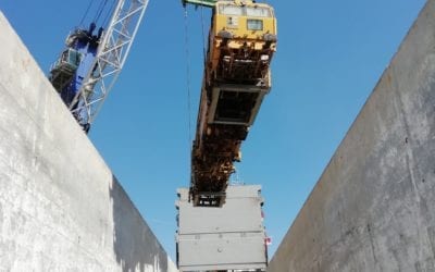 Spotted: MV Marie loading locomotives in Morocco
